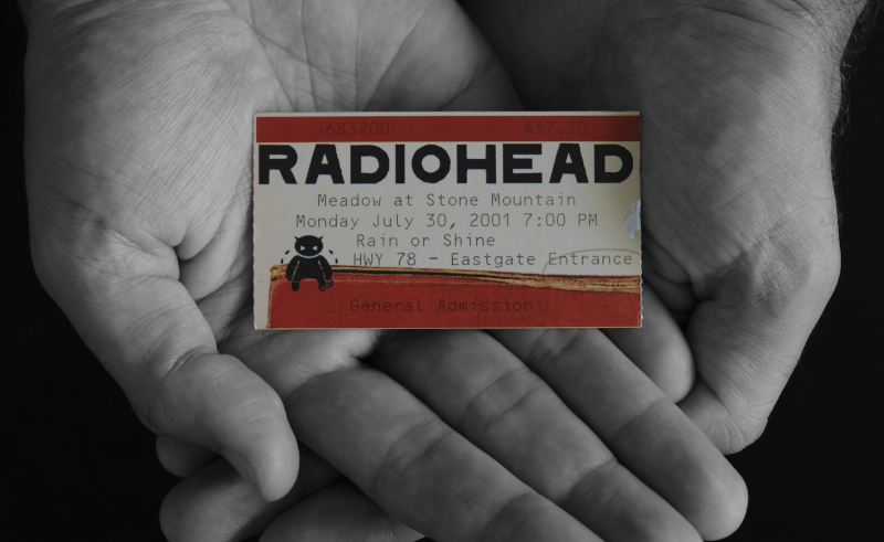 Radiohead Ticket July 30, 2001